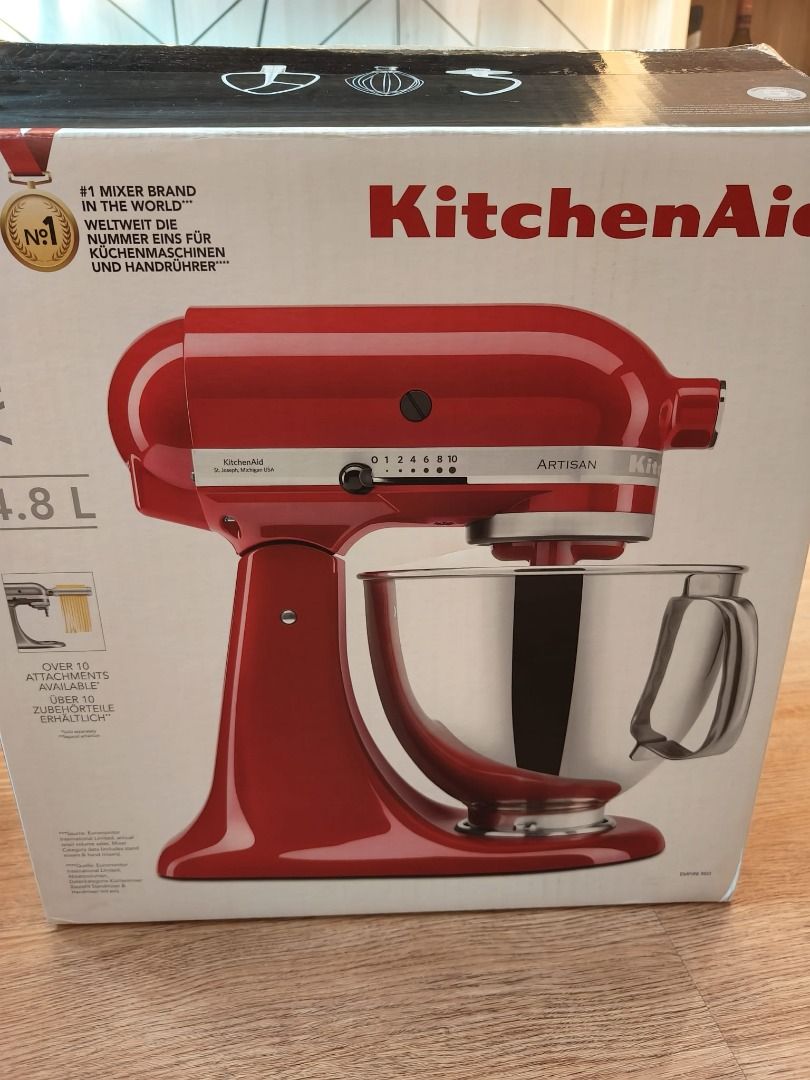 KitchenAid Artisan Stand Mixer 4.8L KSM125B, TV & Home Appliances