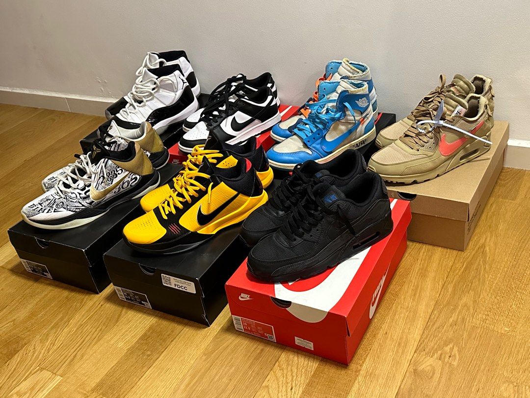 kobe bruce lee air max off white 90 desert ore off white unc jordan 1