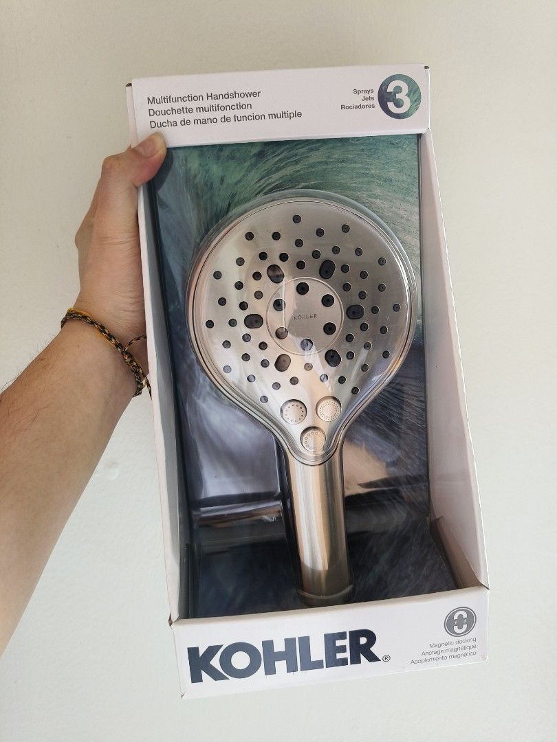 Kohler Prosecco Multifunction Handheld Shower Head, Furniture & Home