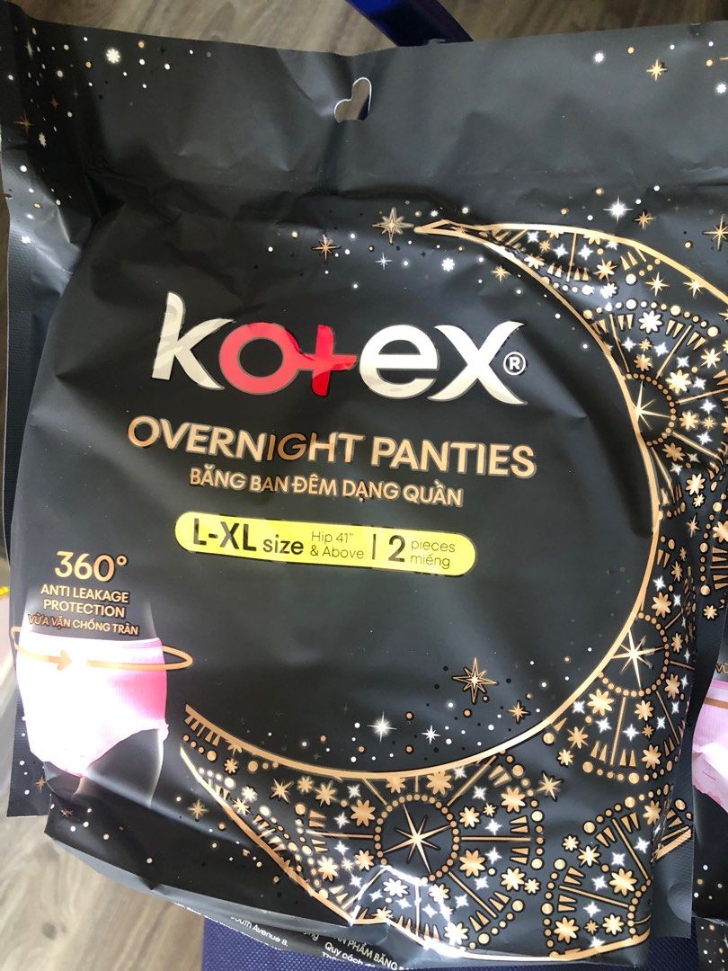 Kotex Overnight Panties - Size L-XL