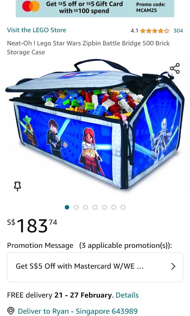 Lego zipbin best sale