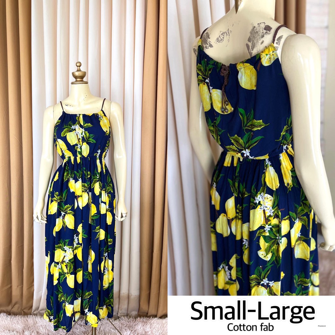 Lemon Maxi Dress, Women's Fashion, Dresses & Sets, Dresses on Carousell