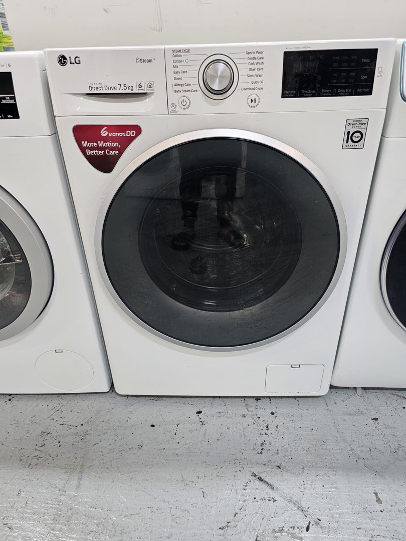 LG 7.5kg Front Load Washer, TV & Home Appliances, Washing Machines and