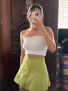 Lime Green Mini Skirt