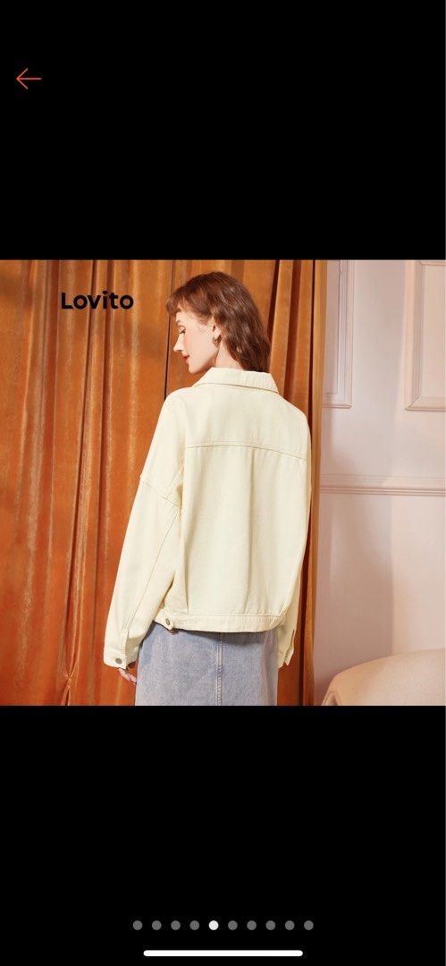 Lovito Denim beige jacket