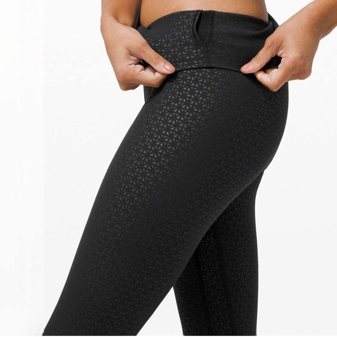 Lululemon Align Align Pant 25 with pocket Lattice Work Emboss Black Size 8,  Women's Fashion, Activewear on Carousell