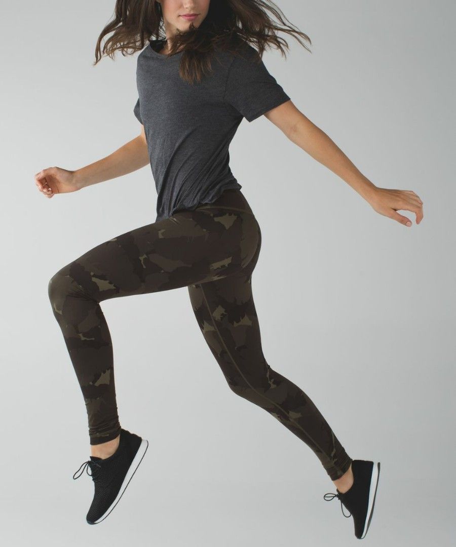 LULULEMON Pace Rival Crop Wee Are From Space Nimbus Battleship