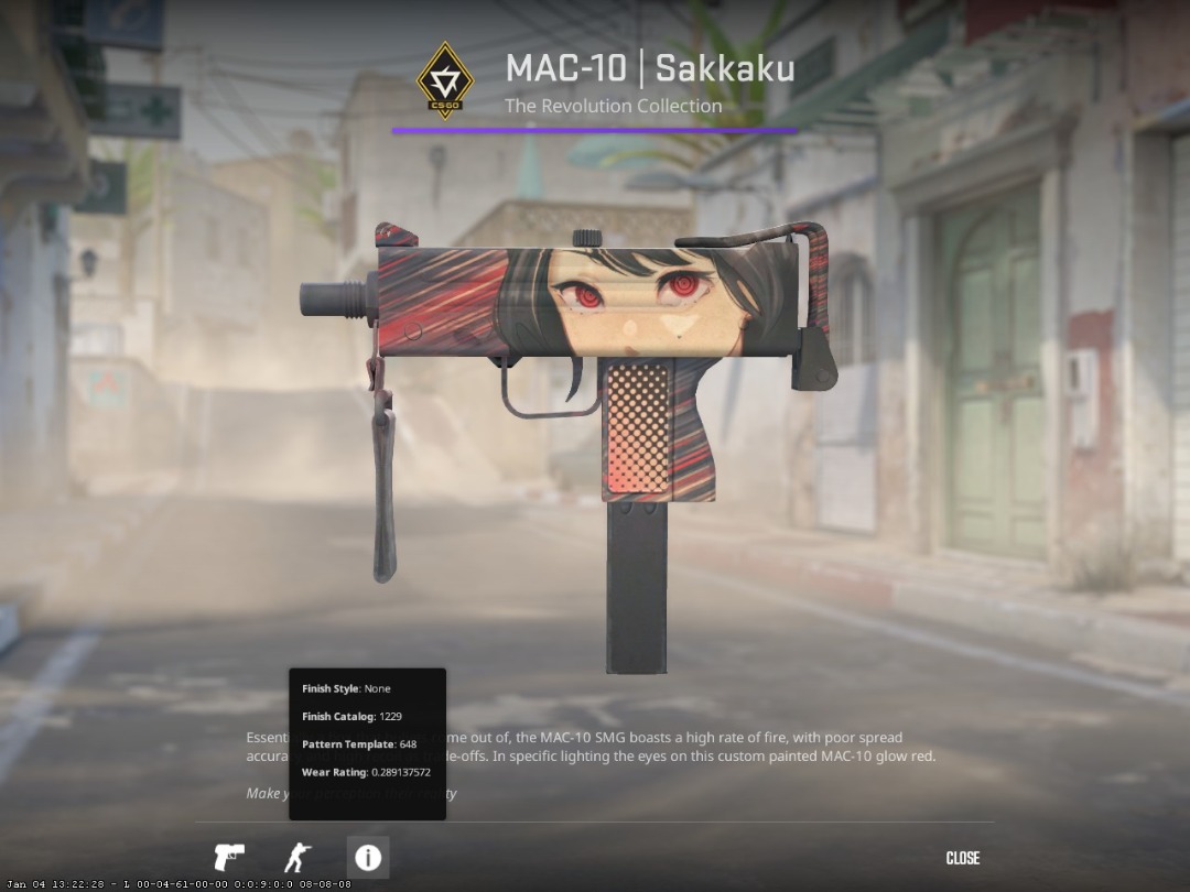 MAC-10 Sakkaku FT CS2 CSGO, Video Gaming, Gaming Accessories, In-Game  Products on Carousell