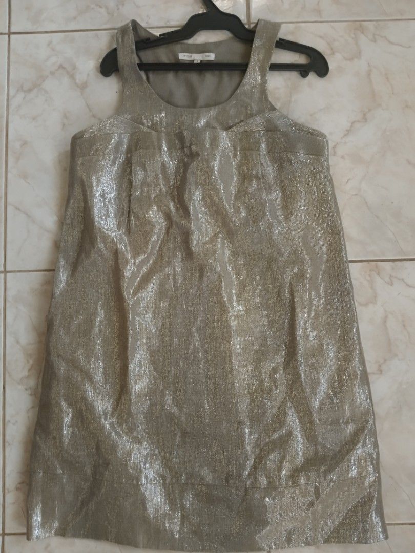 Maje mettalic dress, Women's Fashion, Dresses & Sets, Dresses on Carousell