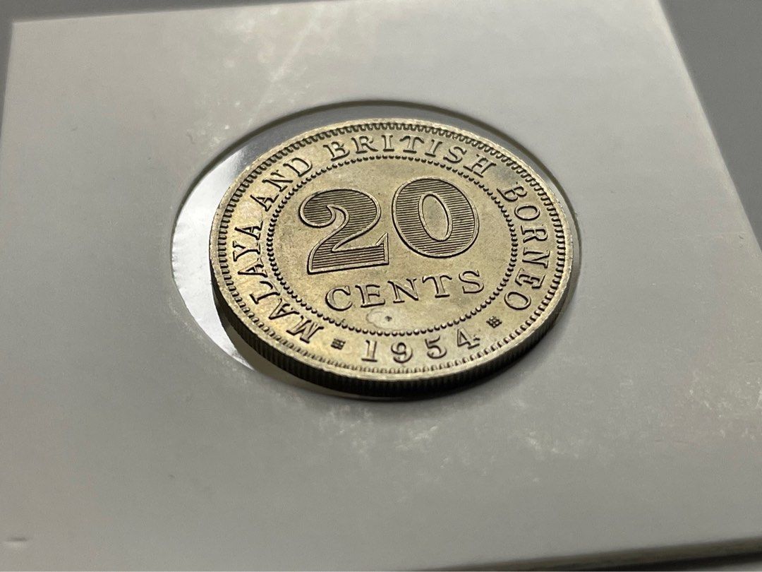 bd malaya Malaya and british borneo 20 cents 1954 Queen Elizabeth II duit lama  syiling, Hobbies & Toys, Collectibles & Memorabilia, Currency on Carousell