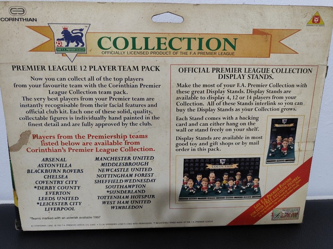 Manchester United – Corinthian Football Figures – Série 1996/97 – Boîte 7