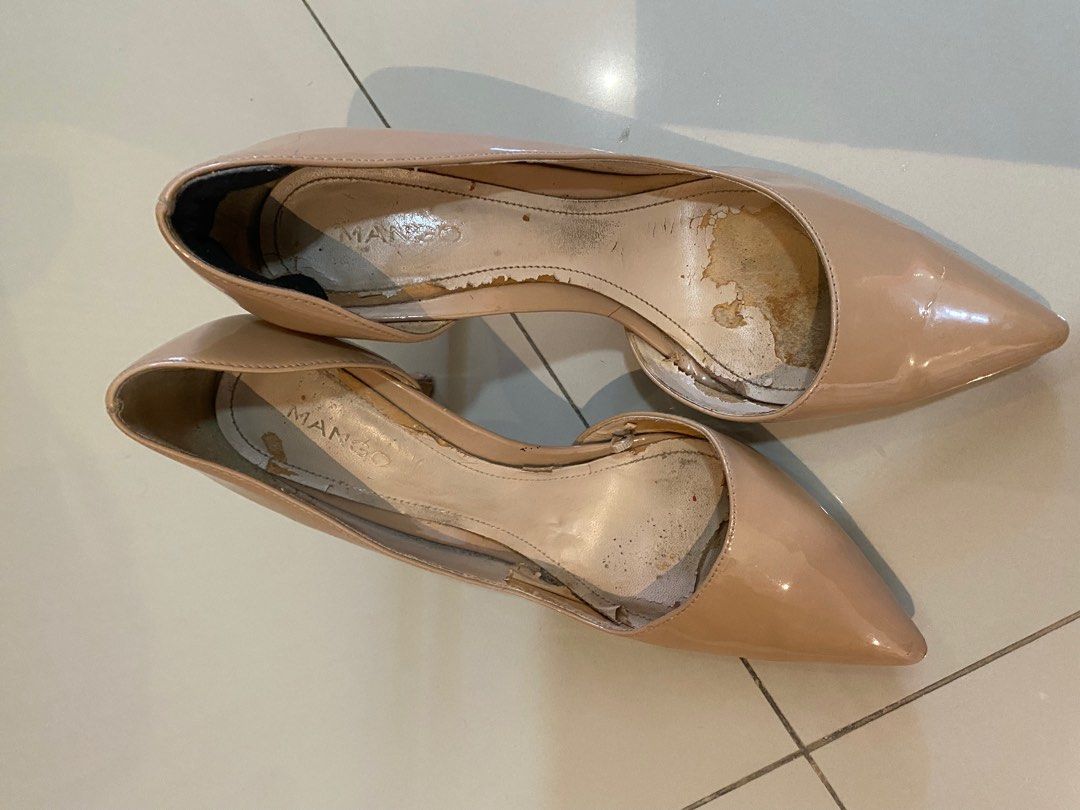 mango a nude Mango heels nude, Fesyen Wanita, Sepatu di Carousell