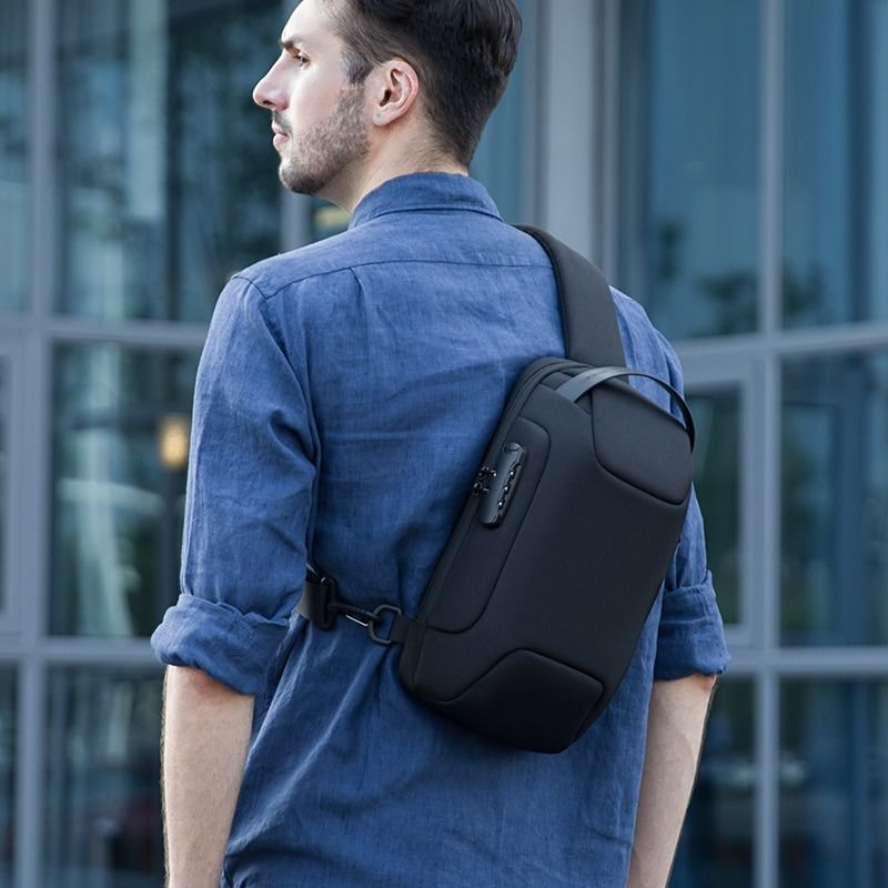 Men's anti clearance theft shoulder bag