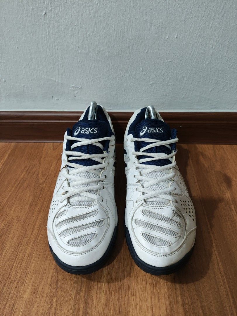 Men s ASICS GEL DEDICATE E507Y White Navy Size 7uk 26cm Men s