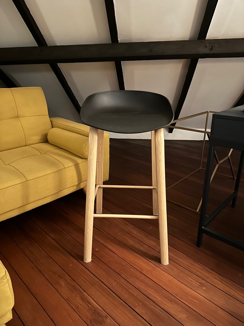 Metal Bar Stools (x2), Refurbished, Furniture & Home Living, Furniture