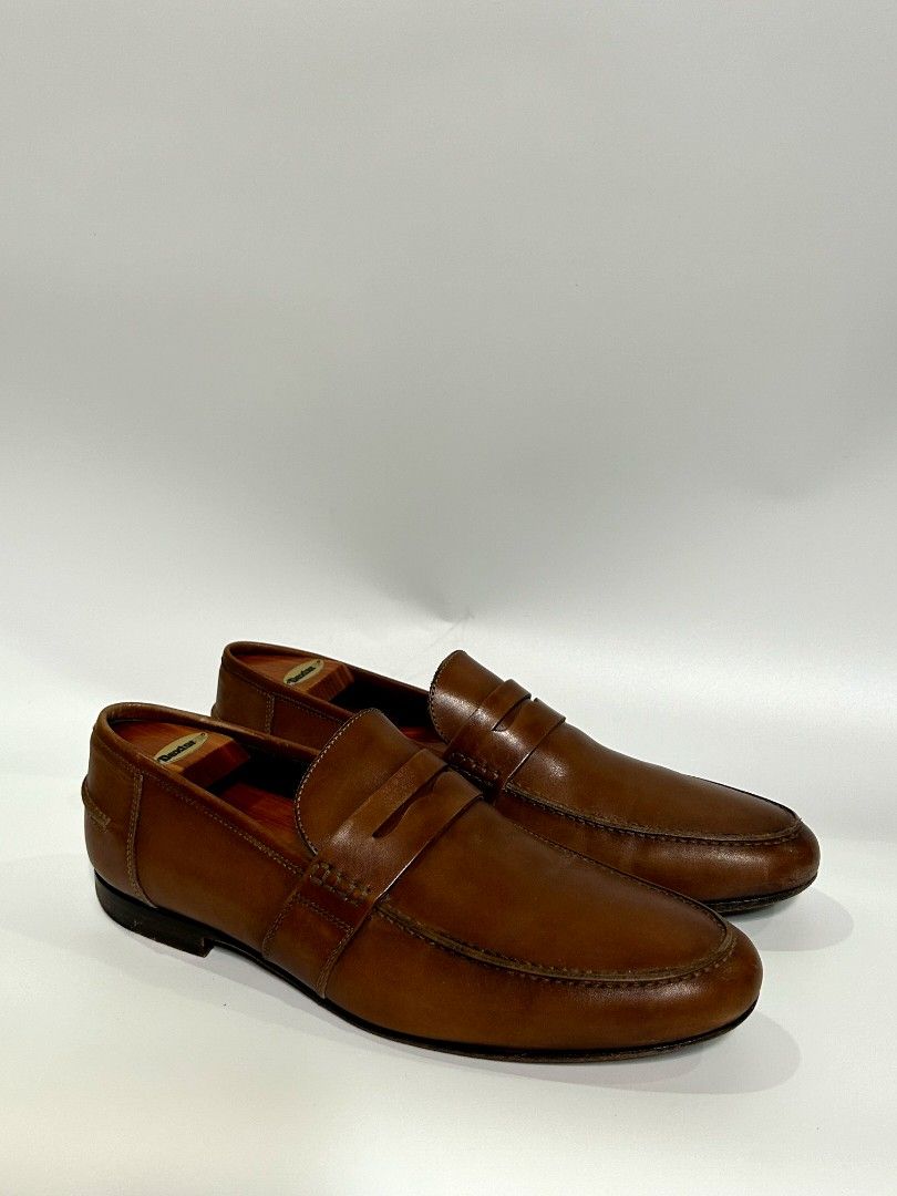 m.gemi The Volo Due Sun Tan Burnished Penny Loafer Men Shoes  display picture 1