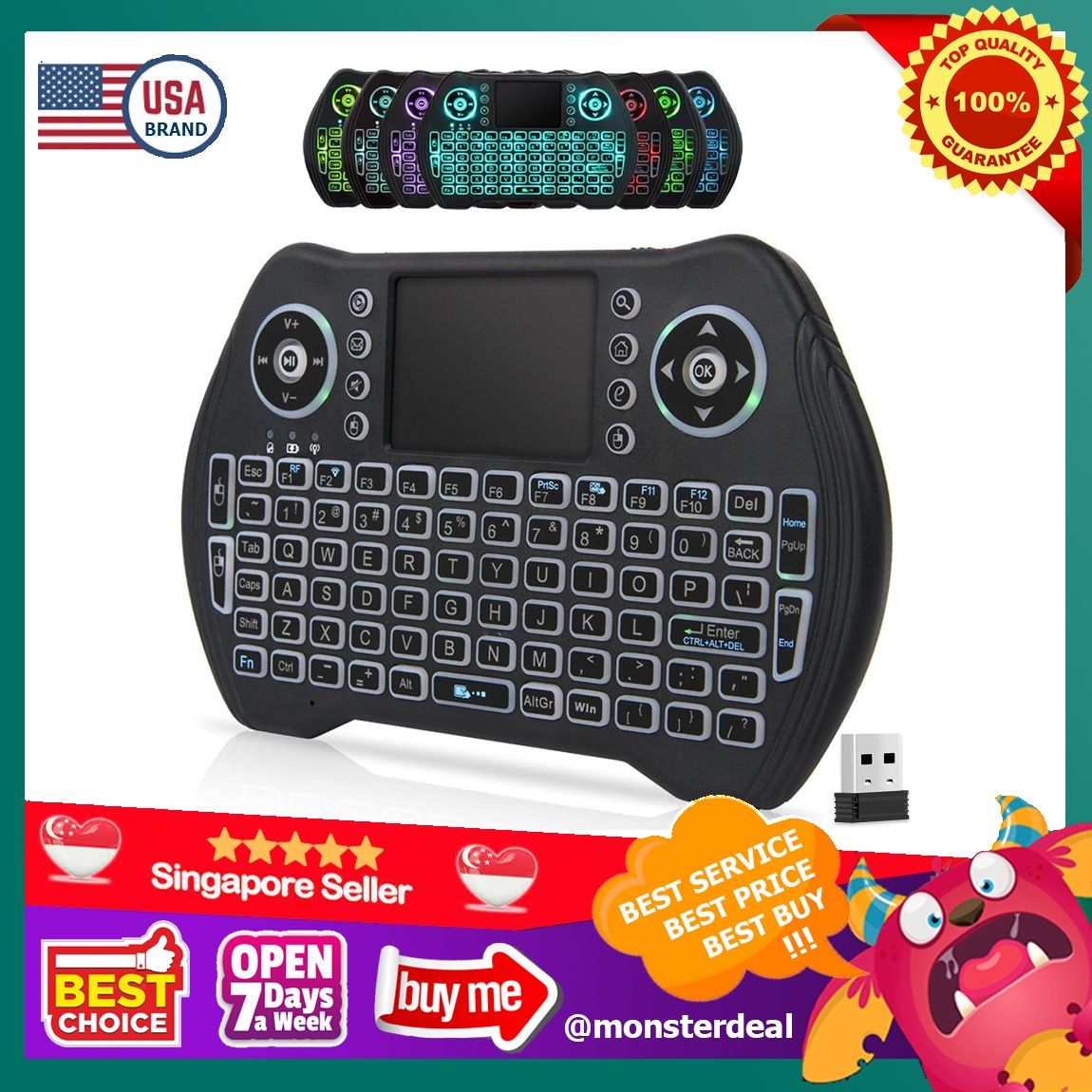 Mini Wireless Keyboard Android TV Box 13.0 4GB RAM 64GB ROM with ...