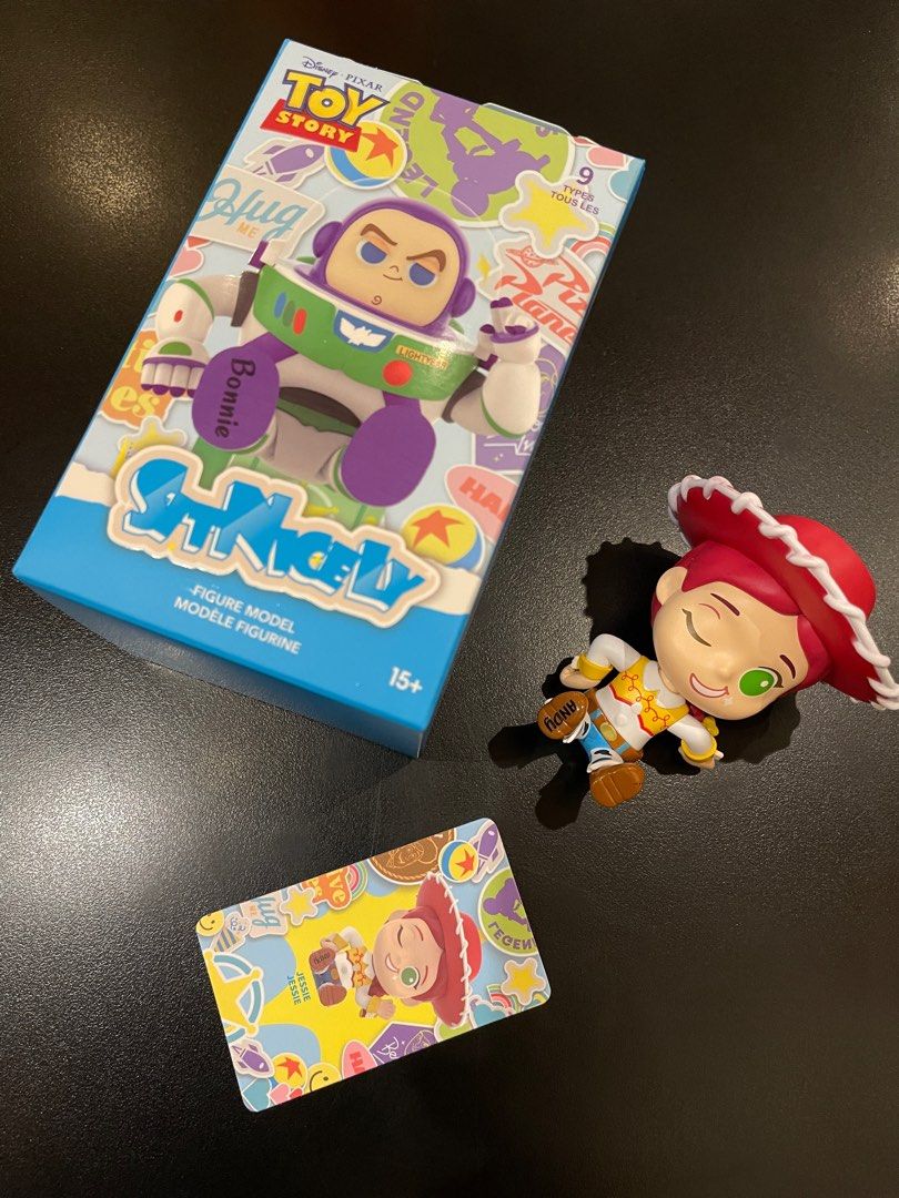 Miniso Toy Story blind box Jesse (Category: Designer & Blind Box Toys) located in Mandaluyong City. Submitted by user4261302 (Listing ID 1279060841, Image 1). Description: ꒰ wtt lft wts lfb ph | help rt ꒱ Miniso Toy Story blind box Jesse - prio trade to Lotso - selling for ₱350 rfs/rft: duplicate dm for more details!!.