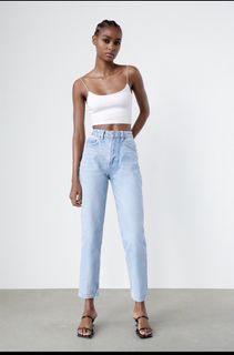 White mom new arrivals jeans zara
