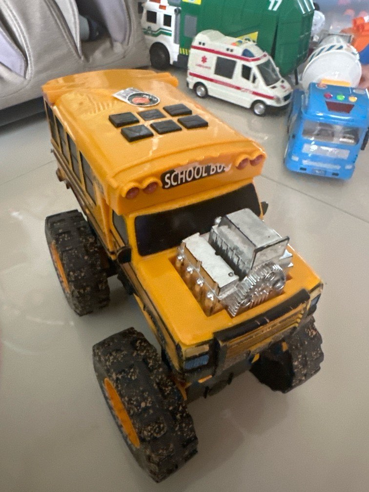 Monster School Bus Toy Hobbies Toys Toys Games on Carousell