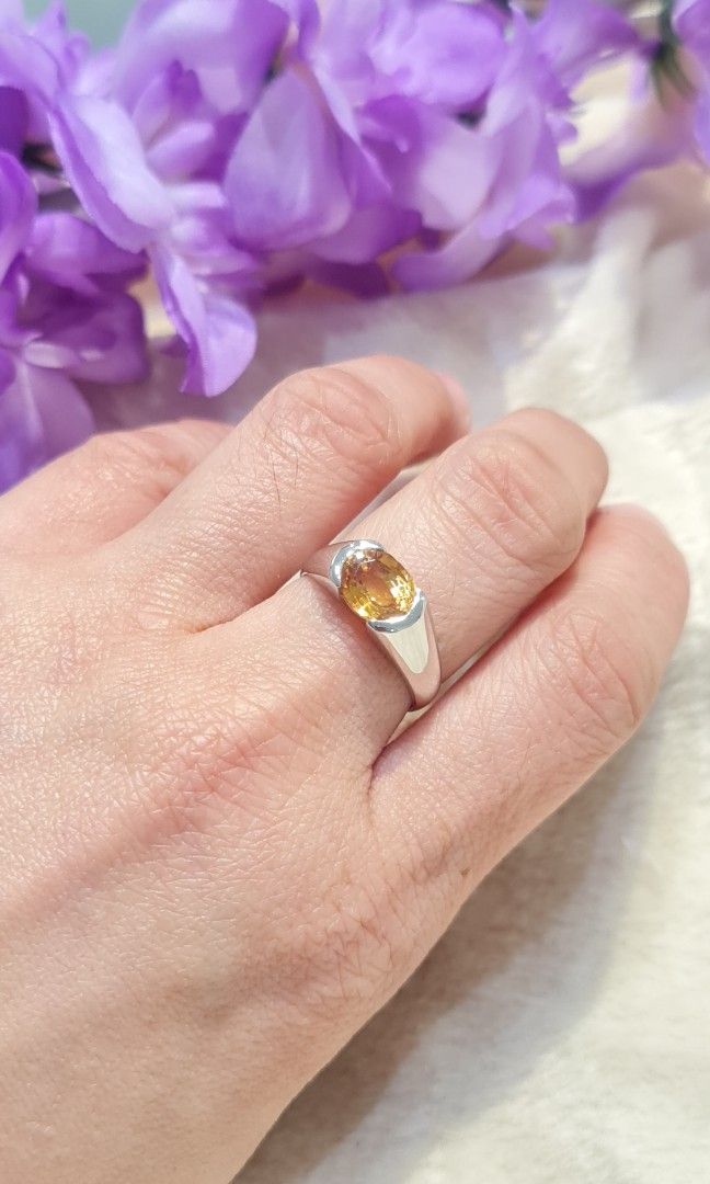 Gold ring clearance with citrine stone