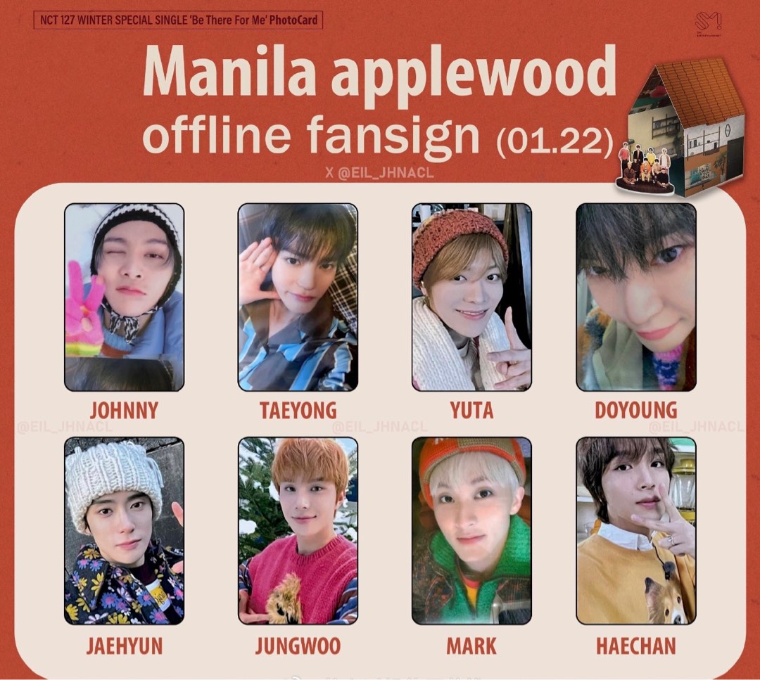 NCT 127 BE THERE FOR ME MANILA JAKARTA APPLEWOOD FANSIGN POB