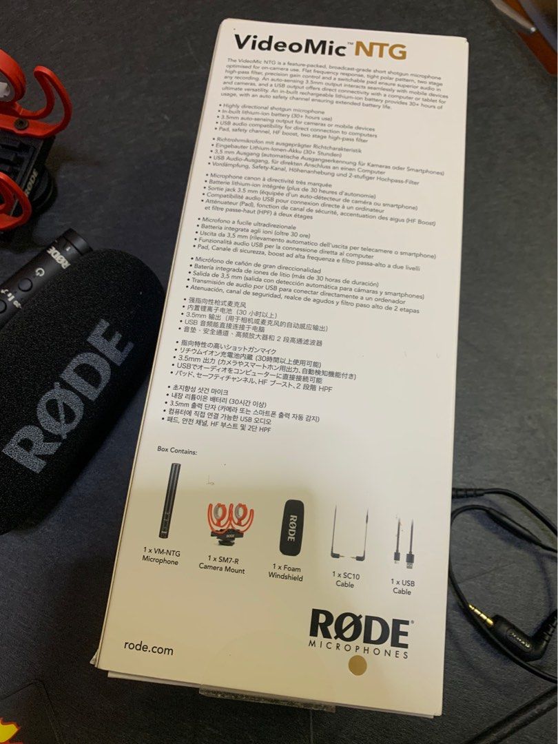 [NEW] Original RODE VideoMic NTG Professional Portable OnCamera