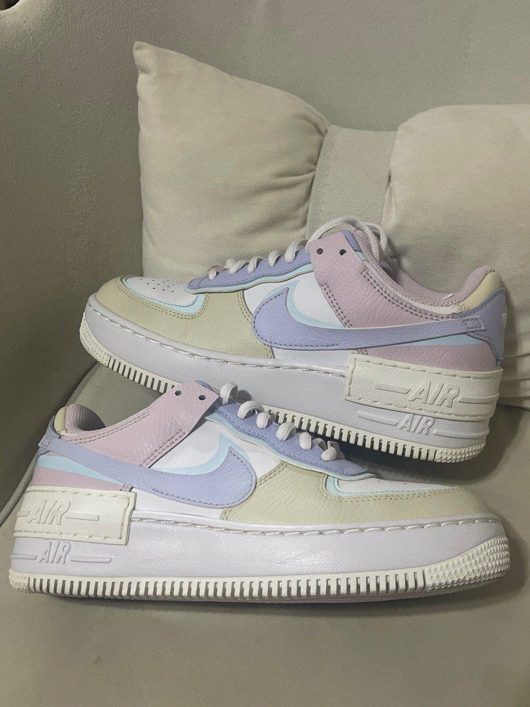 nike air force 1 shadow purple blue yellow