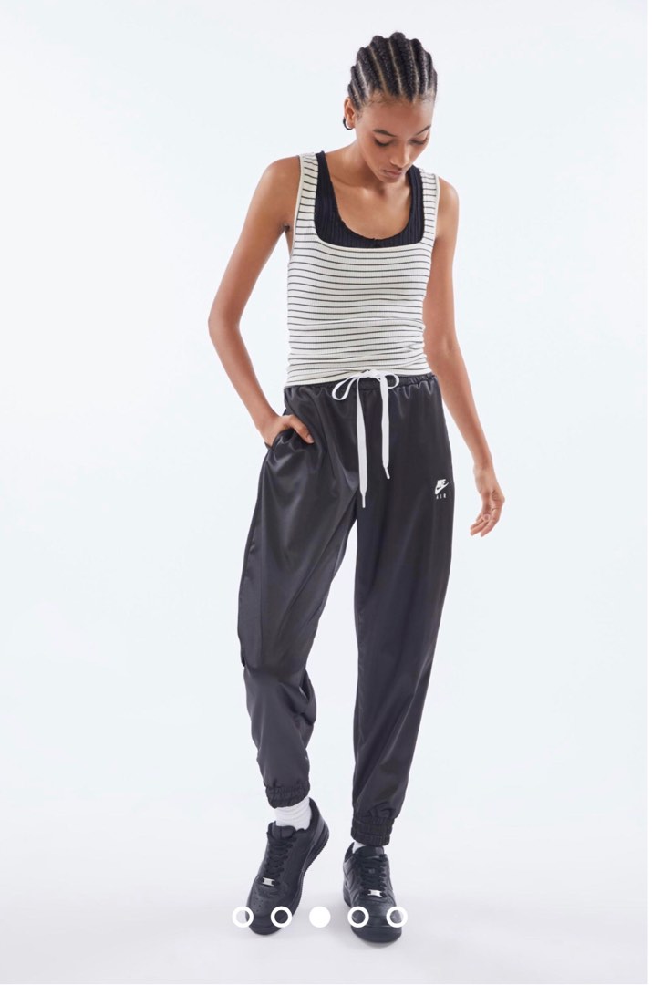 Nike Air Satin Track Pants Women's Size Small Black