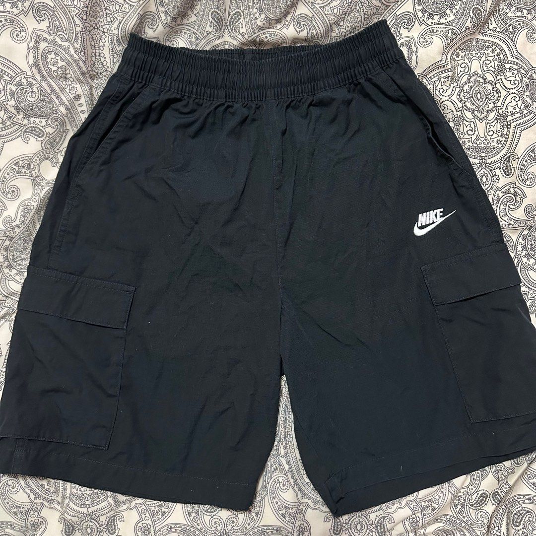 Nike Black Cargo Shorts Men s Fashion Bottoms Shorts on Carousell