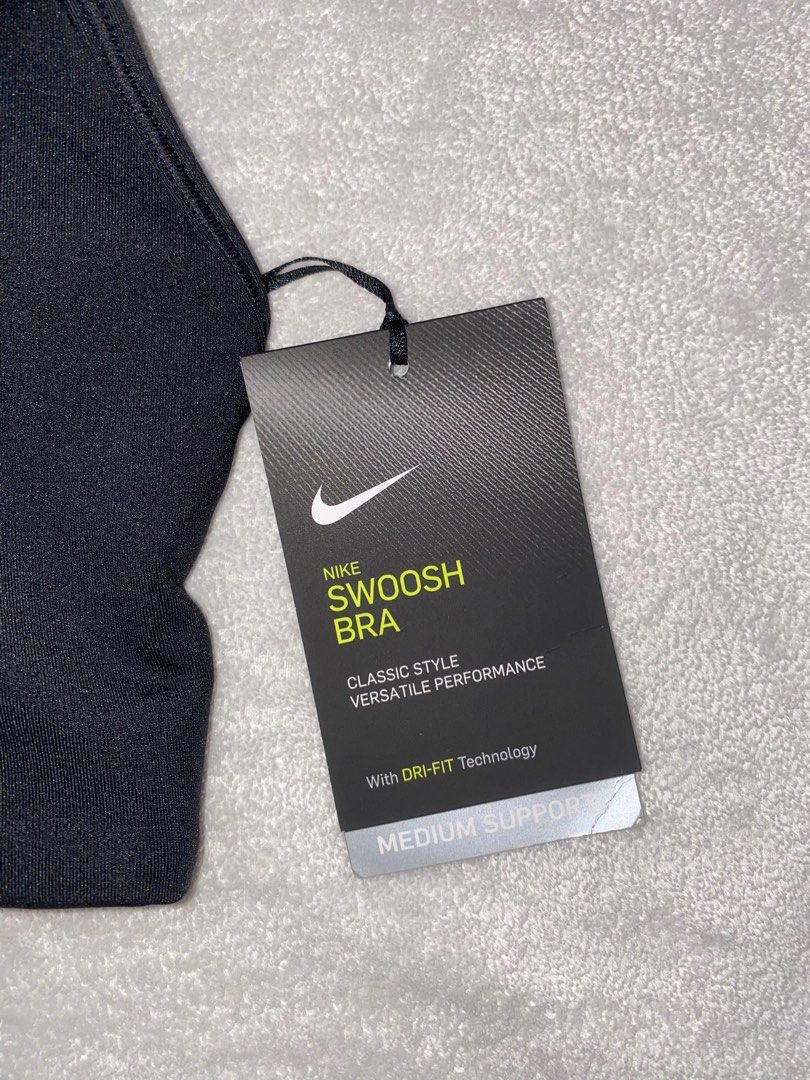 Nike Swoosh Sports Bra, Women's Fashion, Activewear on Carousell