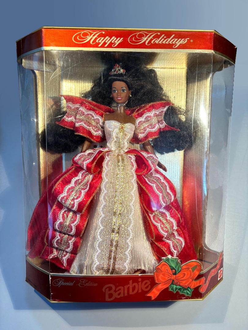 NRFB 1997 Happy Holidays Barbie doll AA African American Black Christmas Hobbies Toys Toys Games on Carousell