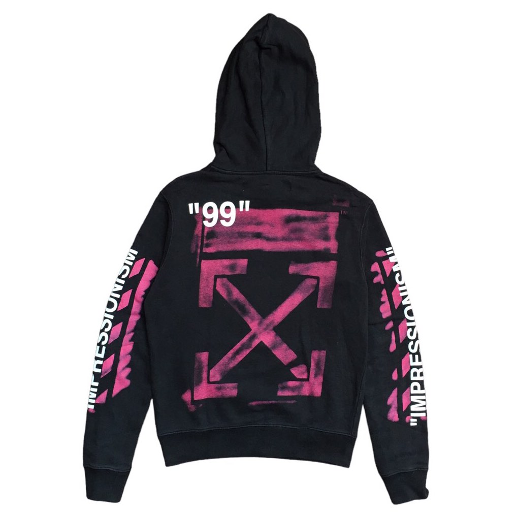 Off white diagonal stencil hoodie on sale