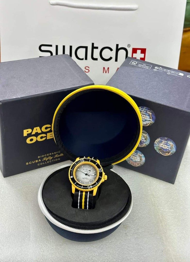 Omega Swatch watch UNISEX, Women's Fashion, Watches & Accessories ...