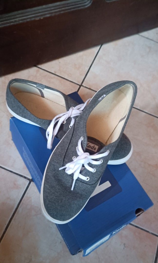 ORIGINAL KEDS LADIES Champion Jersey Charcoal Size US 9 26 CM