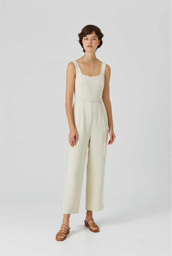 OSN Square Neck Jumpsuit Size M Women s Fashion Dresses Sets Jumpsuits on Carousell