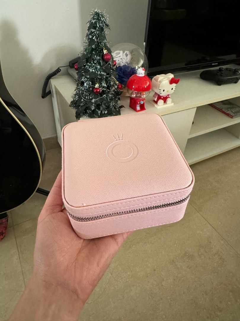 Pandora pink travel jewelry box clearance