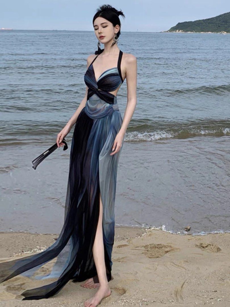 Party deess long dress beachwear