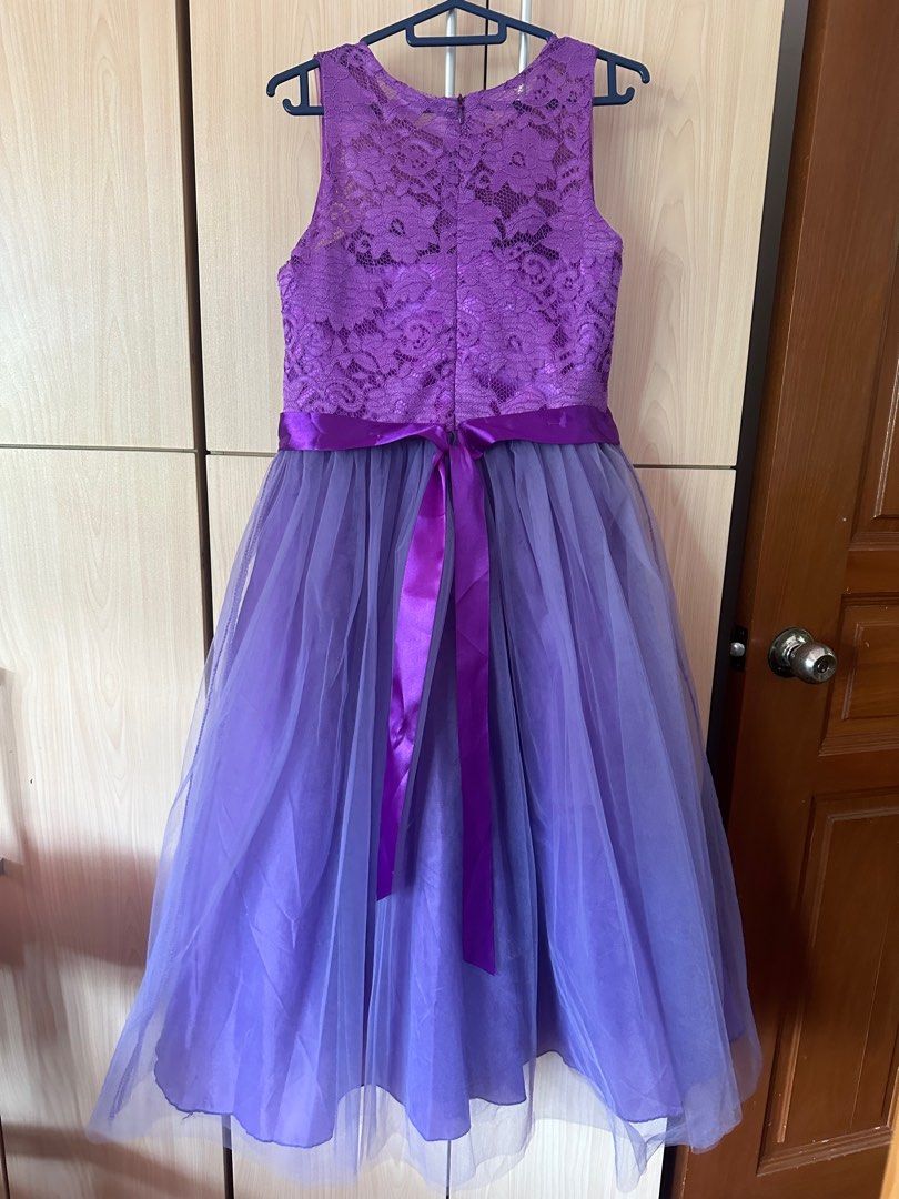 Girls purple formal dress shop