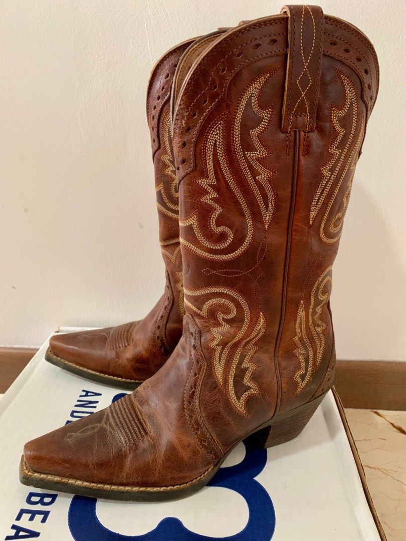 Pure leather boots online