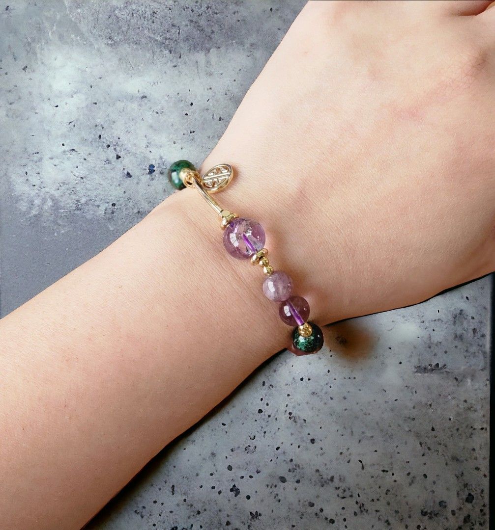 Purple Lover Crystal Bracelet Women s Fashion Jewelry