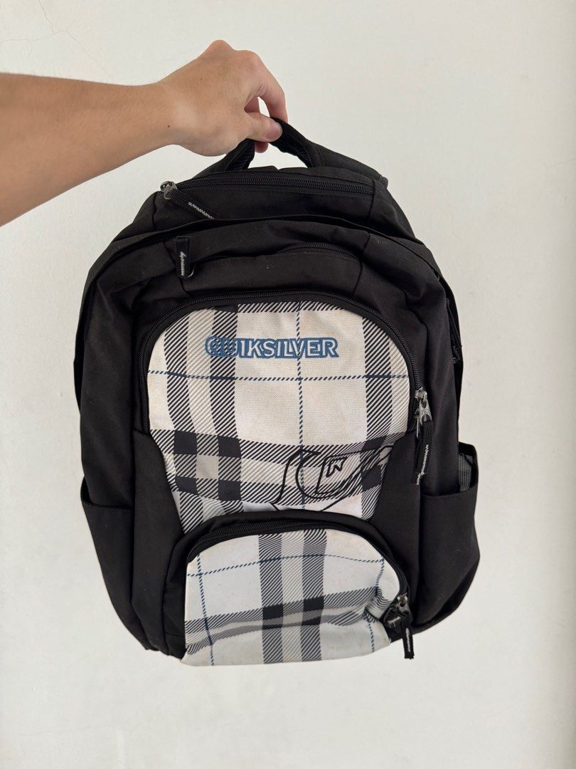 Quiksilver black backpack store