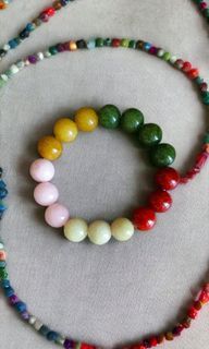 Rainbow Jadeite Bracelet