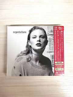 RARE/JAPAN EDITION: TAYLOR SWIFT- REPUTATION DELUXE CD+DVD JAPAN PRESS ALBUM WITH DOUBLE SIDED POSTER, OBI STRIP, AND JAPANESE LYRIC SHEETS INSIDE (NOT VINYL LP PLAKA)