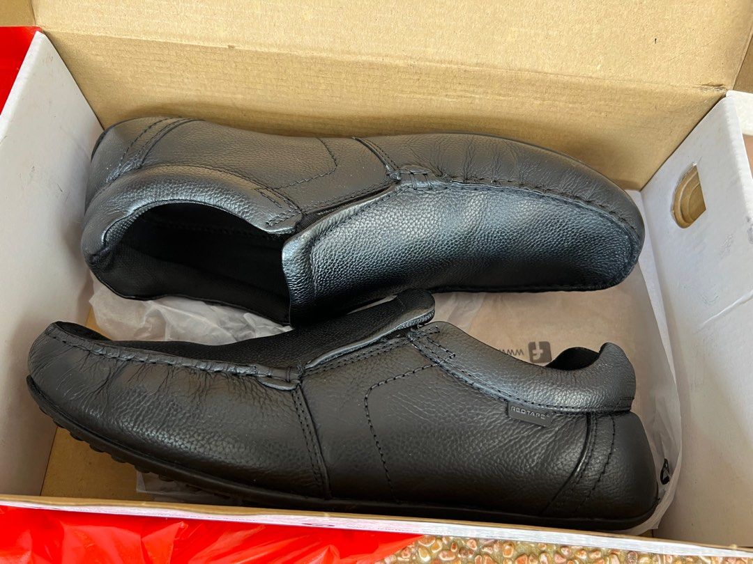 Red tape genuine leather shoes hot sale