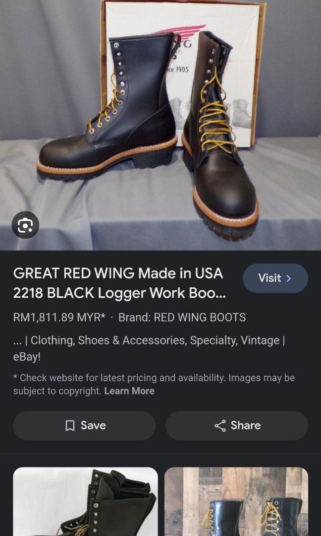 Red wing 2218 9uk steel toe