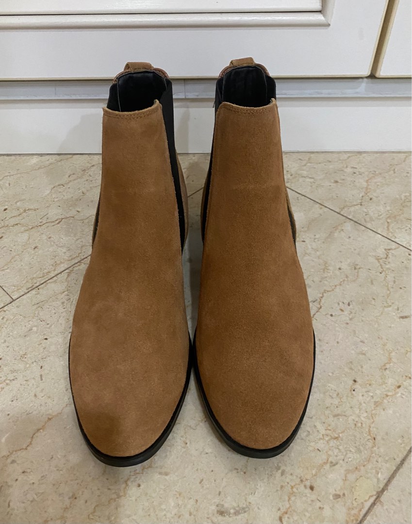 River island suede chelsea boots discount