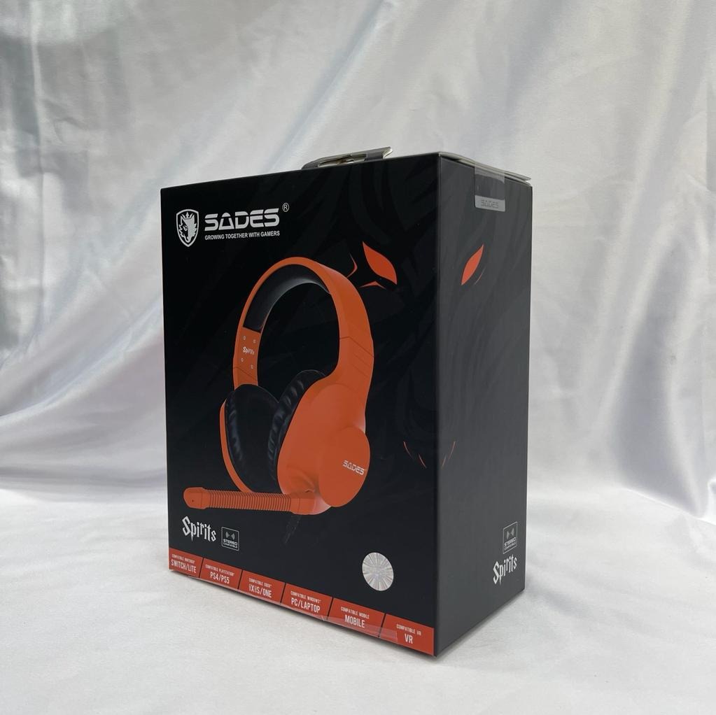 SADES SPIRITS MULTIPLATFORM HEADSET ORANGE