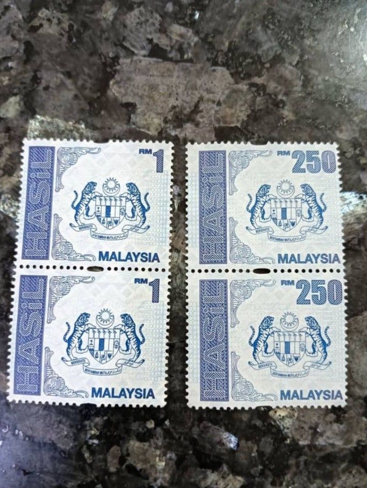 Setem Hasil / revenue stamp RM250, Hobbies & Toys, Collectibles