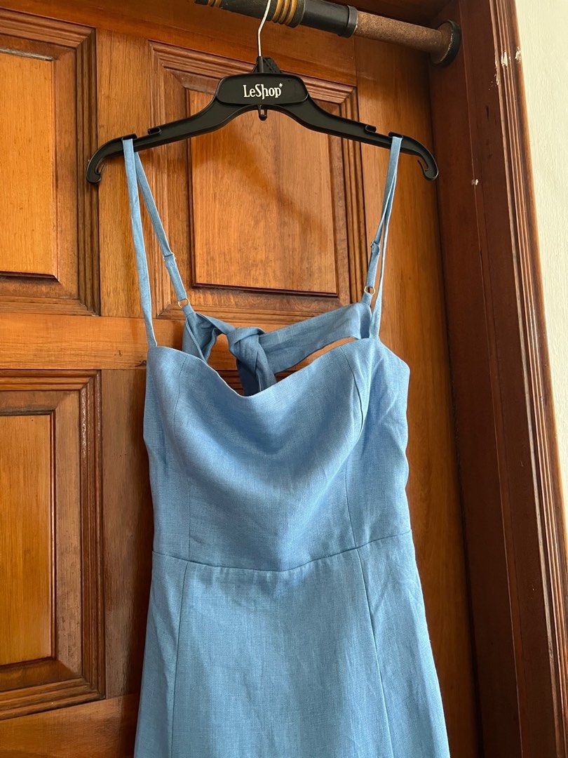 SGD370 Reformation Blue Linen Starfruit dress, Women's Fashion, Dresses &  Sets, Dresses on Carousell